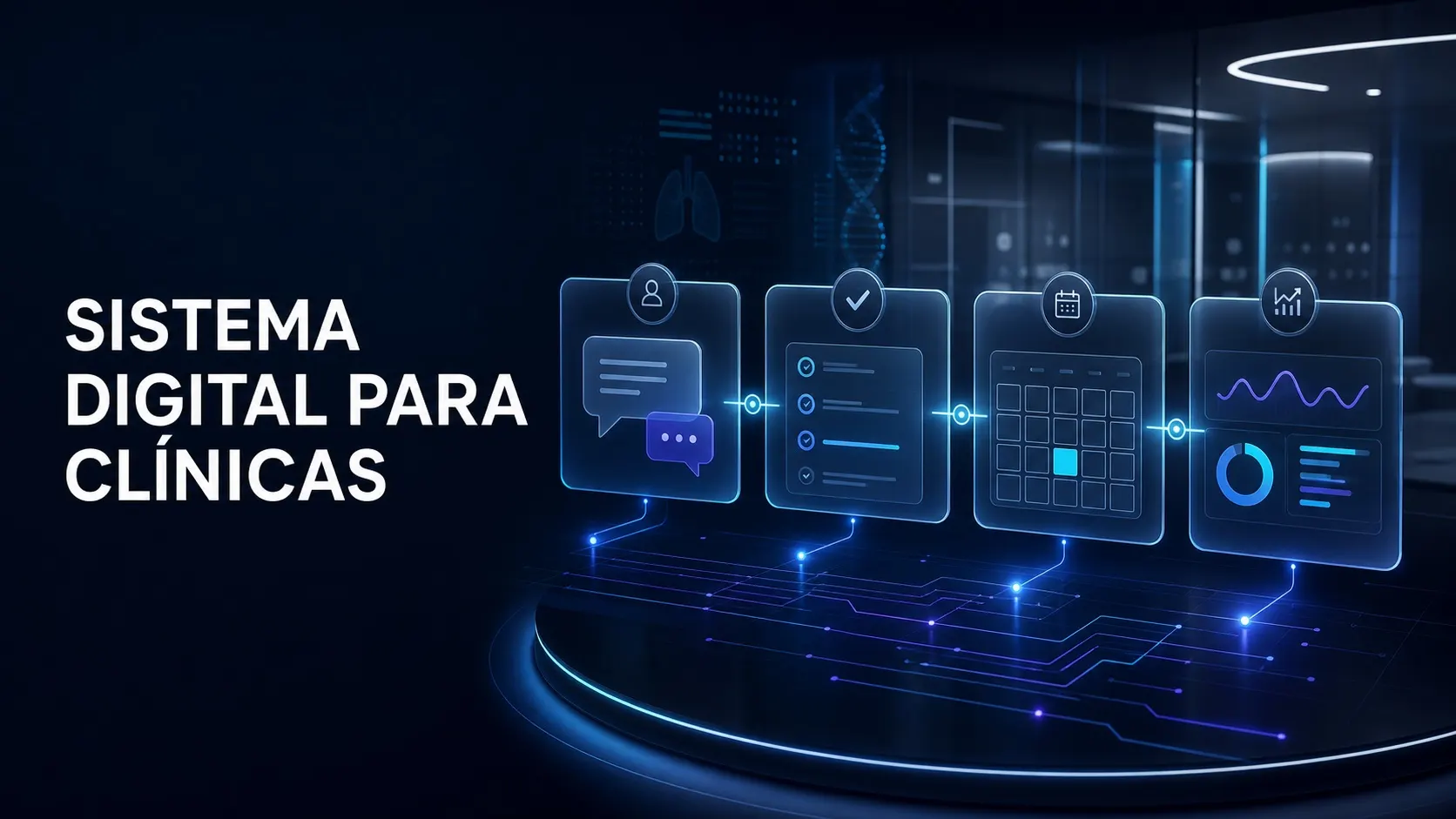 Módulos digitales conectados para consulta, agenda y seguimiento clínico