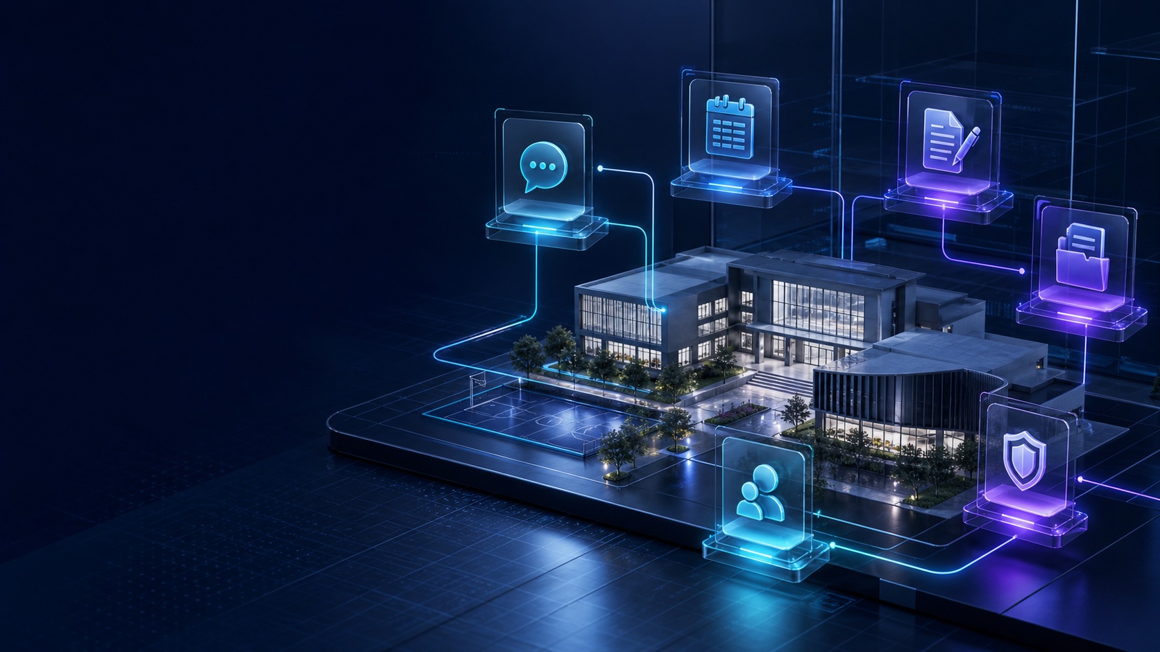 Digital admissions ecosystem connected with families